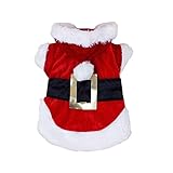 Letdown Pet Christmas Hoodie Puppy Dog Cat Santa Winter Warm Sweater Costumes Apparel