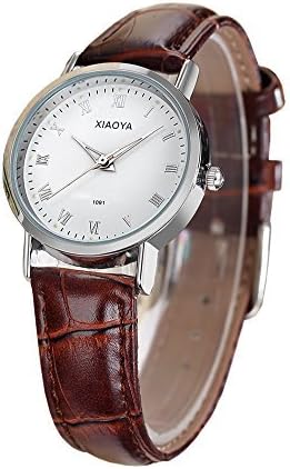 Women's Wrist Watches Black Leather Classic Analog Quartz Watches Water Resistant Black Dial
