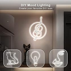NEONLG 14400lm LED Neon Flex with Clips, 16.4ft