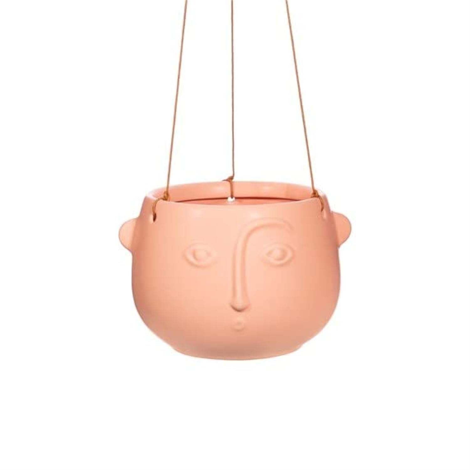 Sass & Belle Face Hanging Planter Matte Pink