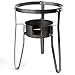 Stark Single Stove Gas Burner Stand Propane Fryer Portable Stove Stand Outdoor Cook Camping BBQ Camp Tailgating Cast Iron