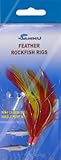 Rock Cod Feather Rigs 5/0 Red/Yellow-10 Packs