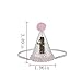 Perktail Glitter Dog First Birthday Cone Hat Mini Doggy Cat Kitty Birthday Party Hats (Pink Gold)