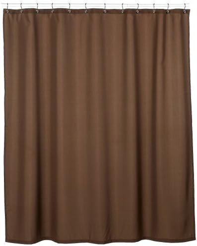 Park B.Smith Dorset Solid 72-Inch by 72- Inch Shower Curtain, Coffee Bean