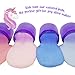 Original Stationery Slime Containers with Lids 6 Ounce [Perfect Slime CONTAINERS No BPA's Safe for Kids] Small Plastic Storage Jars Screw Top, [for Any Slime Maker] (Clear Purple)