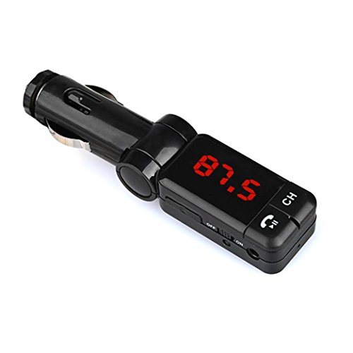 DZT1968 Glamor LCD Bluetooth CSR 2.1 Car Set FM Transmitter MP3 USB disk Charger Handsfree For iPhone
