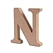 Andision Decorative Wood Letters, Hanging Wall 26 Letters Wooden Alphabet Wall Letter for Baby Name Girls Bedroom Wedding Brithday Party (N)