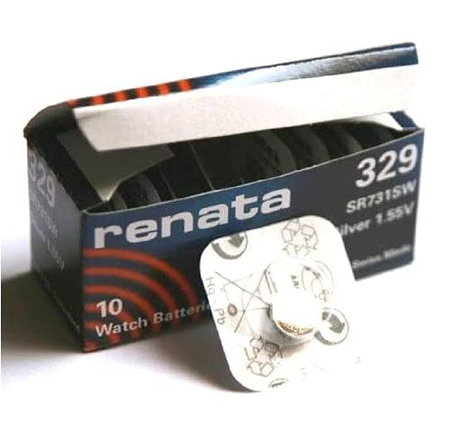 1 x Renata 329 Swiss Made Lithium Coin Cell Battery SR731SW
