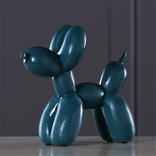 qnmbdgm Ornaments 2018 Fashion Ballon Dog Eight Colors Ceramic Resin Crafts Sculpture Statue Creative Gifts Modern Baloon Home Decorations Statues