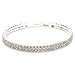 imixlot 2 Row Chain Sexy Rhinestones Stretch Anklet Bracelet for Women Lady