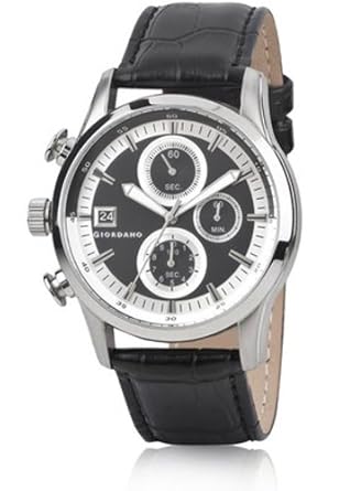 Giordano Chronograph Black Dial Mens Watch - 1613-01