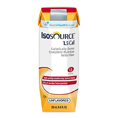 Isosource 1.5 Cal Formula Unflavored (Formerly Vanilla), 250 Ml., 8.45 Oz., Tube Feeding Formula - Case of 24 by Isosource Isosource 1.5 Cal Formula Unflavored (Formerly Vanilla), 250 Ml., 8.45 Oz., Tube Feeding Formula - Case of 24 by Isosource