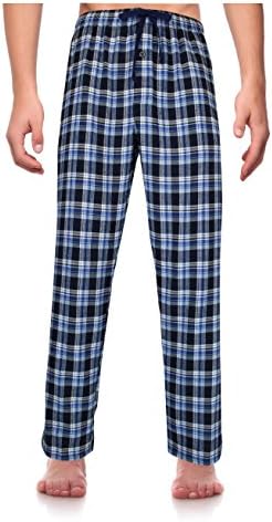 RK Classical Sleepwear Men’s 100% Cotton Flannel Pajama Pants,
