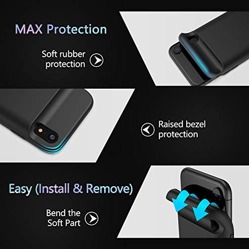 Lonlif Battery case for iPhone XR, 5000mAh Portable Charging Case Rechargeable Protective