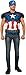 Rubie's Costume Co Men's Avengers 2 Age Of Ultron Adult Captain America Muscle Chest Costume Top and Mask, Multi, X-Large