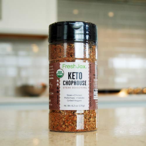 FreshJax Premium Gourmet Spices and Seasonings (Keto Chophouse: Organic Steak Seasoning) - Gift Box Included, Kosher… - Image 3