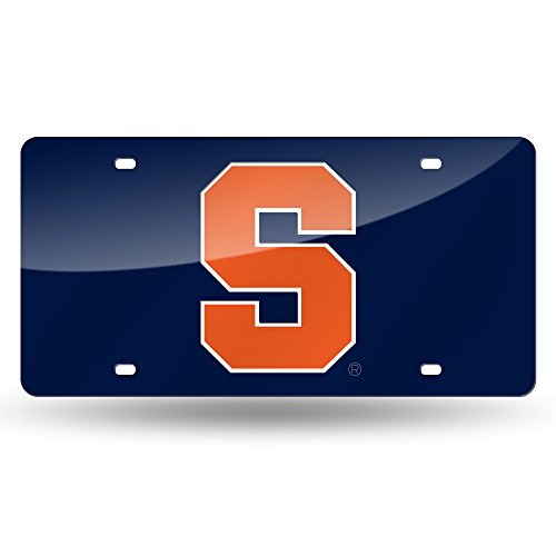 NCAA Syracuse Orange Laser Inlaid Metal License Plate Tag