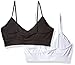 Calvin Klein Women's Horizon Seamless 2 Pack Bralette, Black/White, M