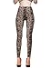 RIKKI Women's Elastic Large Leopard Print Gradual Change Leggings (Medium, 167-1 Coffee)