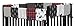 Sweet Jojo Designs Grey, Black and Red Woodland Plaid and Arrow Long Front Crib Rail Guard Baby Teething Cover Protector Wrap for Rustic Patch Collection - Flannel Moose Gray
