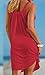 Camisunny Swing Summer Beach Mini Dress Dresses for Women Fashion 2024 Flattering Flowy Cute Sexy Size XL Red