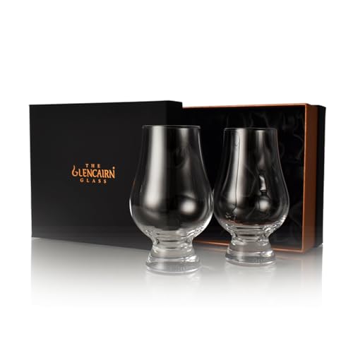 Glencairn Whisky Glasses Set of 2 in Gift Box – Premium Crystal Tasting Glassware for Scotch, Bourbon, Single Malt – Whisky Gift for Men, Dad– 200ml – Lead-Free