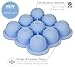Kiddo Feedo Freezer Tray with Silicone Clip-on Lid, Making Homemade Baby Food Storage Super Easy - Free E-Book by Award-Winning Author/Dietitian - Blue