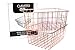 Curated Office - Rose Gold Metal Wire Storage Baskets (Set of 2) | Bathroom Storage |