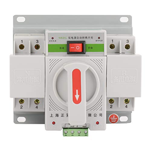 220V 63A 2P Automatic Transfer Switch Mini Intelligent Dual Electronic Power Circuit Breaker