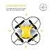 Virhuck Volar-360 Nano Drone (Suit for Experienced Flyer) 2.4 GHz 4.5 CH 6 AXIS GYRO Multicolor LED with Rolls and 3D Flips, Yellow