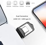 KOOTION 32GB USB C Flash Drive OTG Type C 3.0 Metal Swivel Thumb Drive Silver view 3