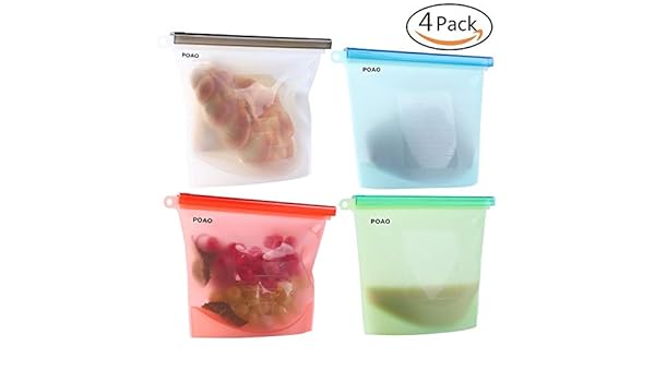 Bolsa de almacenamiento reutilizable de silicona de grado ...