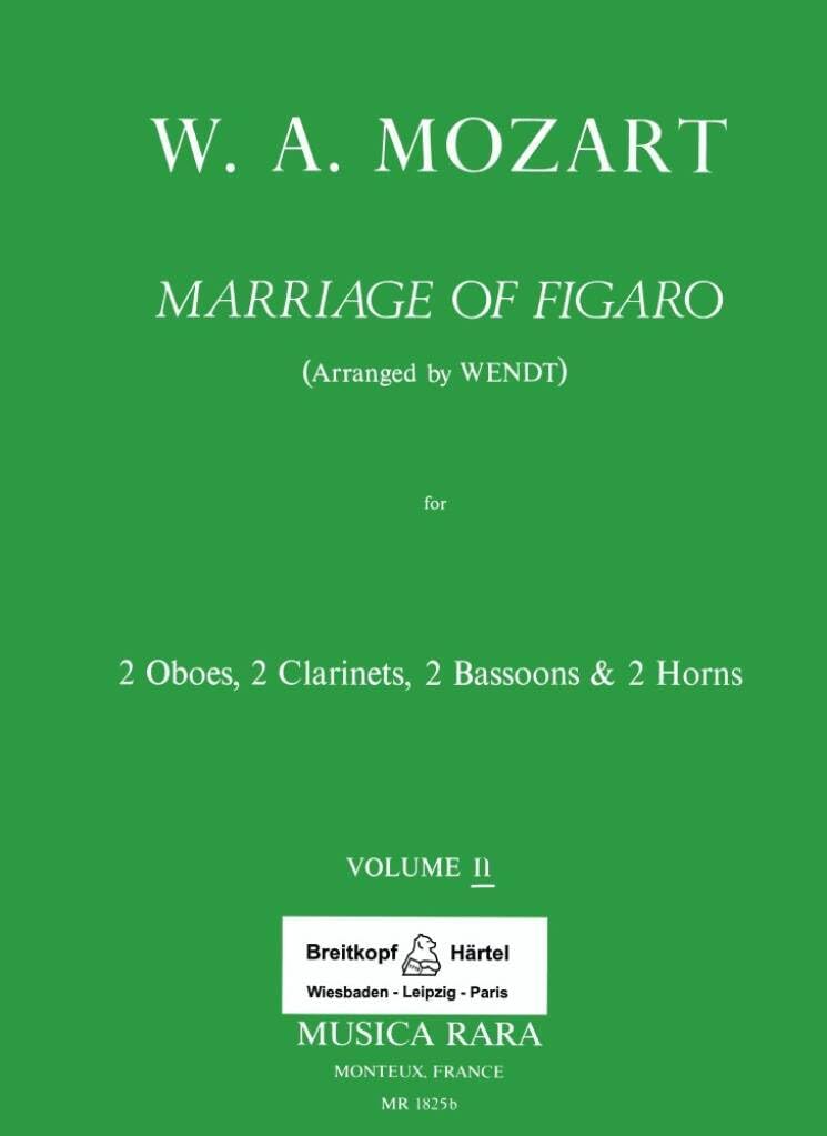 HOCHZEIT DES FIGARO BD. II MUSIQUE D'ENSEMBLE