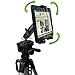 Universal HDX Tablet Camera Video Record Periscope Tripod Holder Mount with Dual 360° Swivel Adjust Joint for 7-12-inch Tablets like Apple iPad Pro Air Mini, Galaxy Tab S E A & Surface Pro Slate