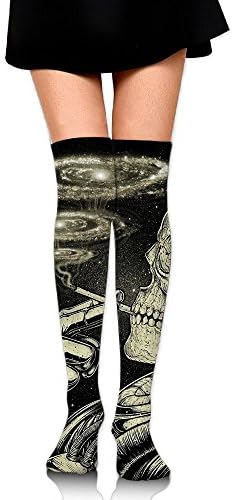 Smocking Skull Adults Thigh Knee High Long Stockings Dress Socks Elasticity