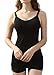iloveSIA 3PCS Women's Nursing Cami Maternity Breastfeeding Tank Tops Black+Black+Black Size M Fit 34BC 32CD 36A