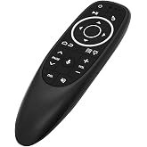 BIFANS Wireless 2.4G Remote Control Air Fly Mouse with Voice Input and Backlit 6-Axis Gyroscope IR Learning for Android TV Box HK1/X96/T95/X88/TX3/H96/MXQ, Smart TV/PC/Laptop/Projector:G10S Backlit
