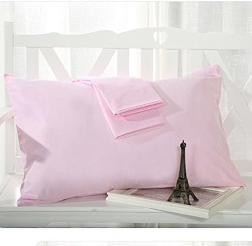 Fortune Linens Pillowcase Pair Maximum Softness - Elegant Double-Stitched Tailoring Standard 1800 Series 100% Egyptian Quality Brushed Microfiber Pink Solid