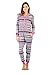 Ashford & Brooks Women's Sweater Fleece Zip Up Hooded Jumpsuit One Piece Pajama