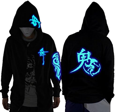 Unisex-Adult/Teens Galaxy/Wolf/Dragon/Skull Unique Design Hoodie Luminescent Hoody Glow in The Dark
