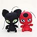 Ladybug Plagg & Tikki Cat Noir Plush Toys Adrien Marinette Stuffed Animal Doll - 2Pcs/Set