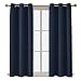 Deconovo Room Darkening Thermal Insulated Blackout Grommet Window Curtain Panel for Living Room, Navy Blue, 42x63 Inch, 1 Panel