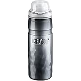 Elite Icefly Water Bottle – 500ml – Smoke – Insulated, BPA-Free, Easy-Squeeze Cycling Bottle