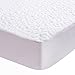 Lullabi Premium Hypoallergenic Waterproof Mattress Protector, Mattress Cover, Soft and Breathable, White, (Queen Size)