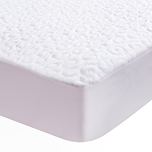 Lullabi Premium Hypoallergenic Waterproof Mattress Protector, Mattress Cover, Soft and Breathable, White, (Queen Size)
