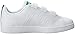adidas NEO Boy's VS ADVANTAGE CLEAN CMF C Shoe, WHITE/WHITE/GREEN, 12 Medium US Little Kid