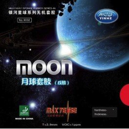 Galaxy/milkyway moon table tennis rubber, color-black,t…
