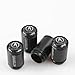 Stunning Quality Black Extra Long Metal Acura Tyre Valve Dust Caps with gift box