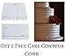 K-Musculo Heavy Sturdy Cake Boards Set of 15 | 3 Times Sturdier Than Corrugated Cardboard| 5 Each of 6 Inch, 8 Inch and 10 Inch | Cake Base, Cake Circles Bundle with Cake Comb for Decoration |
