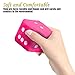 Vagway Fuzzy Dice Car Mirror- Pair of Pink Hanging Dice- Plush Stylish Vintage Retro Accessory